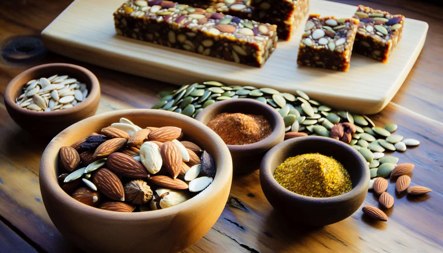 Sunde snacks med nødder og kerner til blodsukkeret