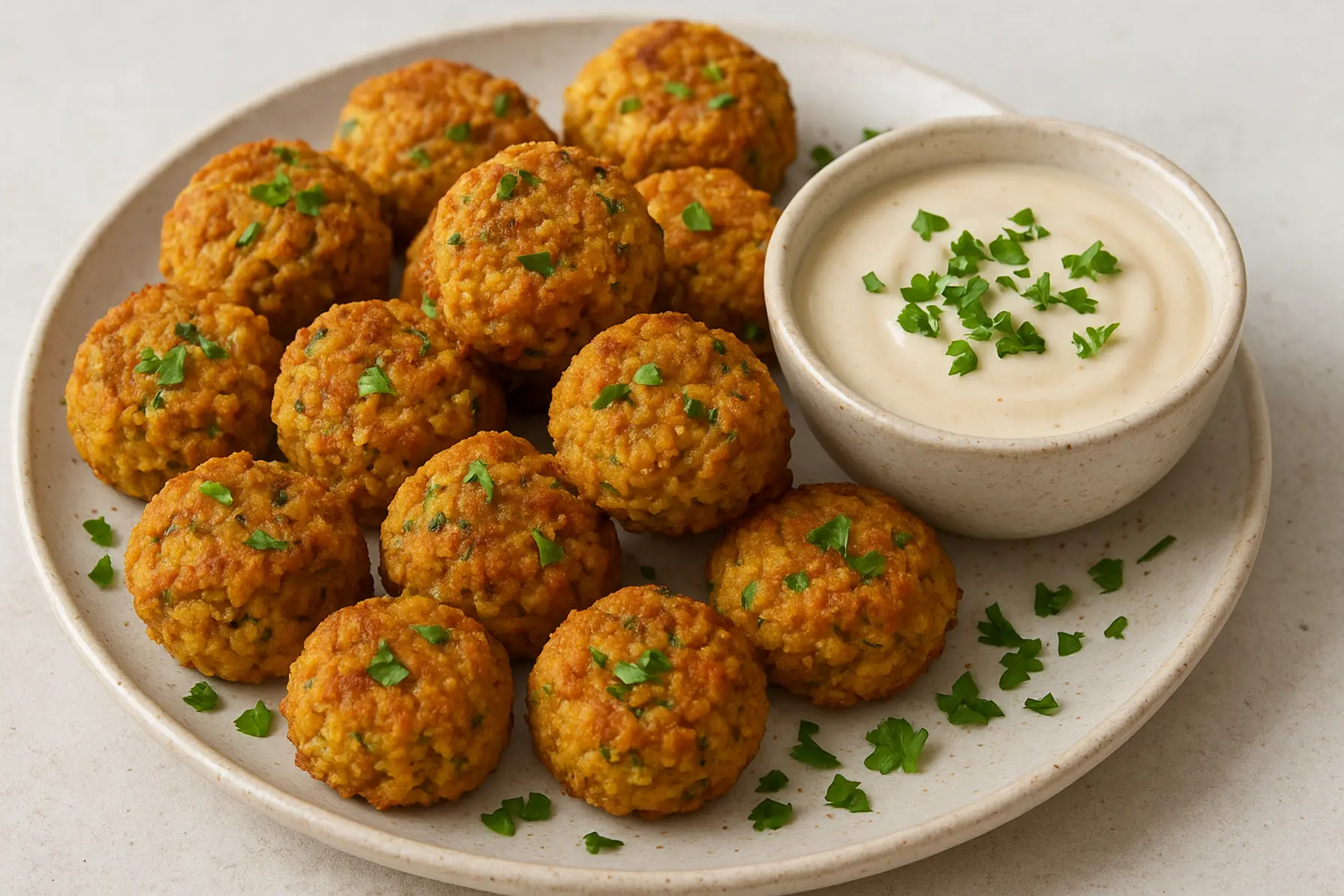 Lavglykæmisk kikærtebid med tahindip