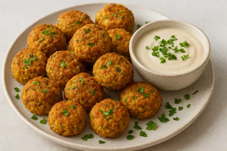 Lavglykæmisk kikærtebid med tahindip